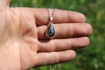Pendentif en argent 925 - Ardoise a Pyrite de Grindelwald ( Berne )