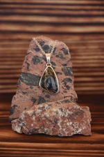 Pendentif en argent 925 - Marbre du Simmental ( Bern )